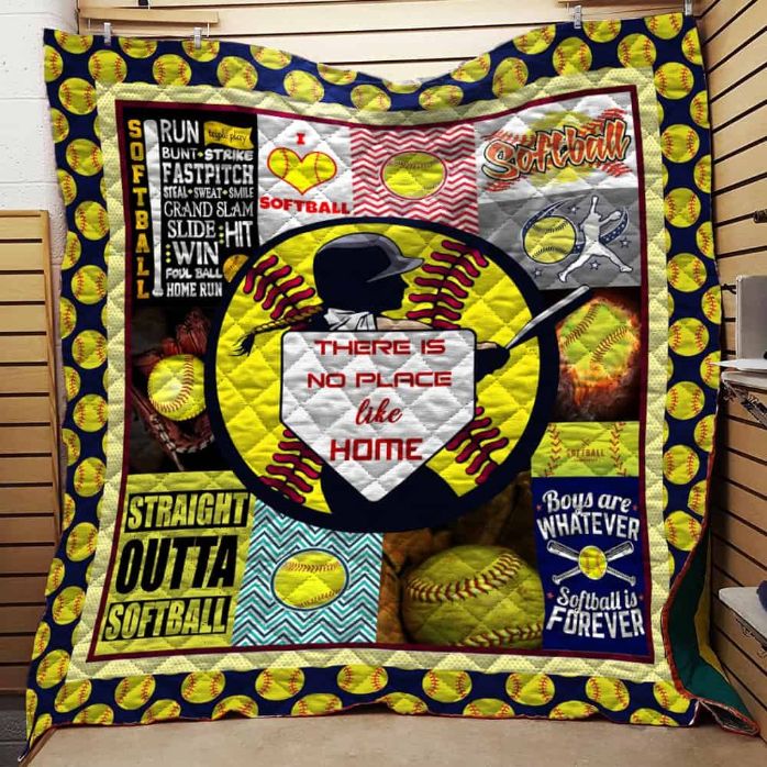 Softball Is Forever Quilt Blanket Great Customized Gifts For Birthday Christmas Thanksgiving Softball Lover