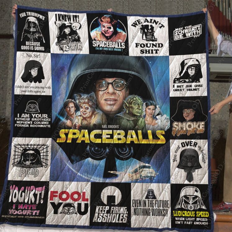 Space Balls Quilt Blanket