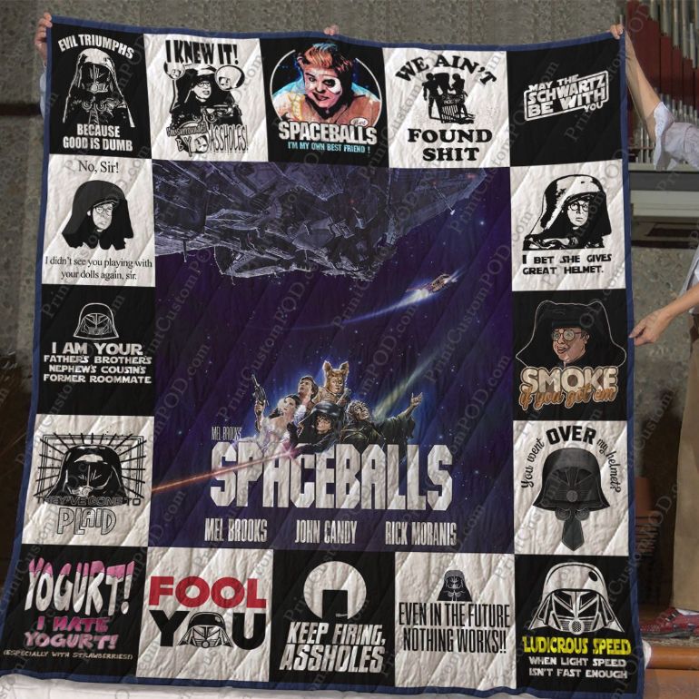 Space Balls Quilt Blanket