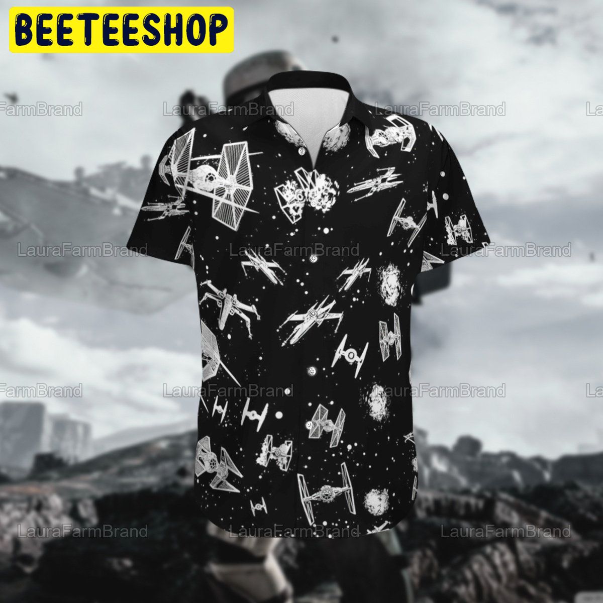 Space Ship Battle Star Wars Trending Hawaiian Shirt