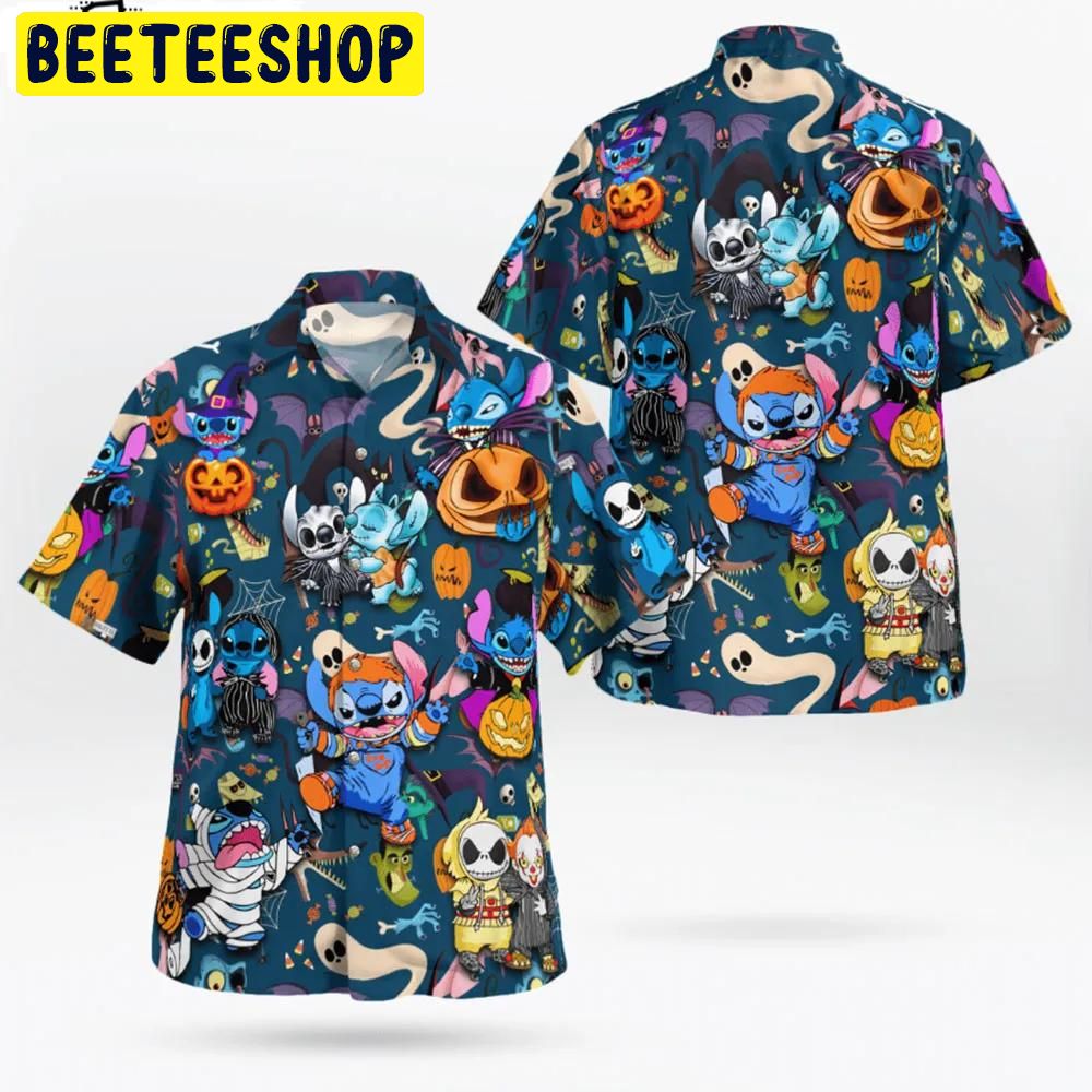 Spirit Aloha Funny Stitch Halloween Hawaiian Shirt