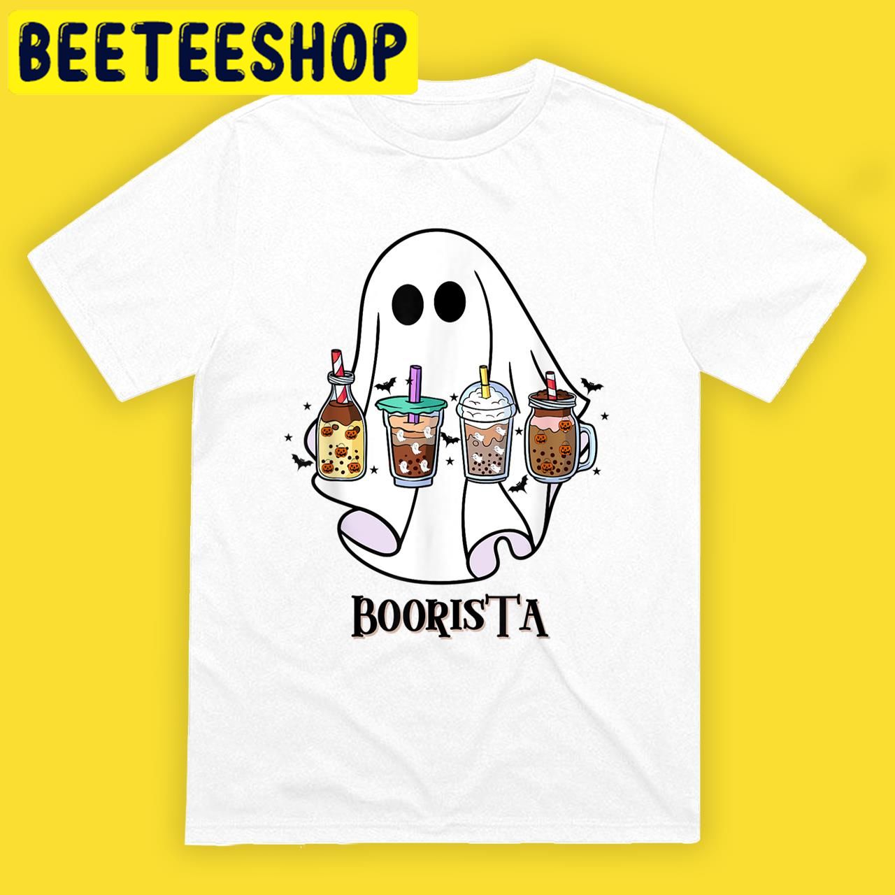 Spooky GhostBoorista Boo Coffee Spooky Ghost Coffee Barista Halloween Trending Unisex T-Shirt