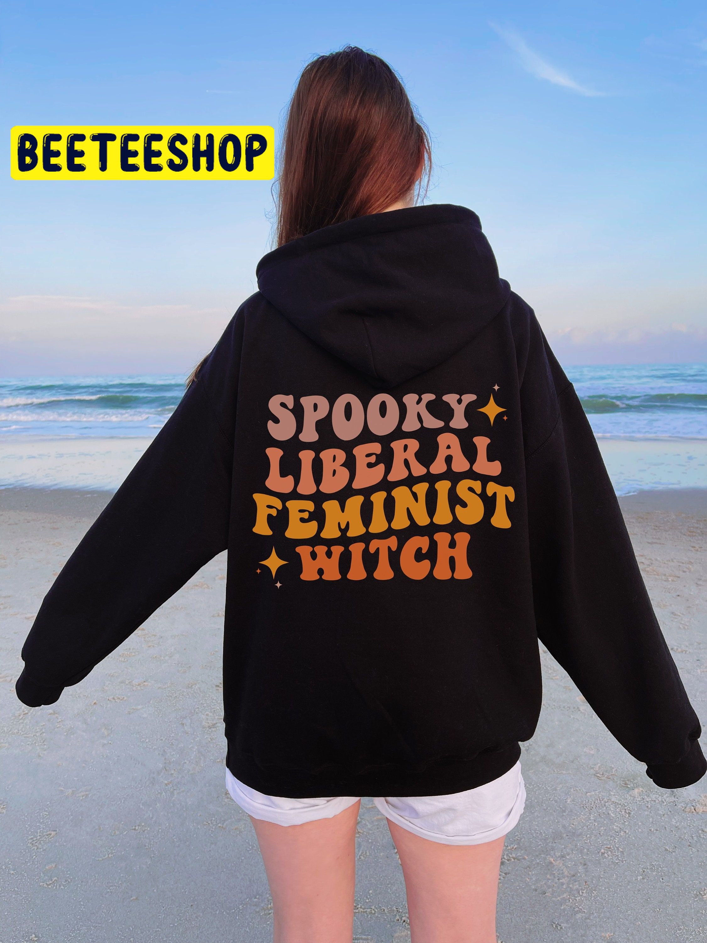 Spooky Liberal Feminist Witch Feminist Halloween Trending Unisex Shirt