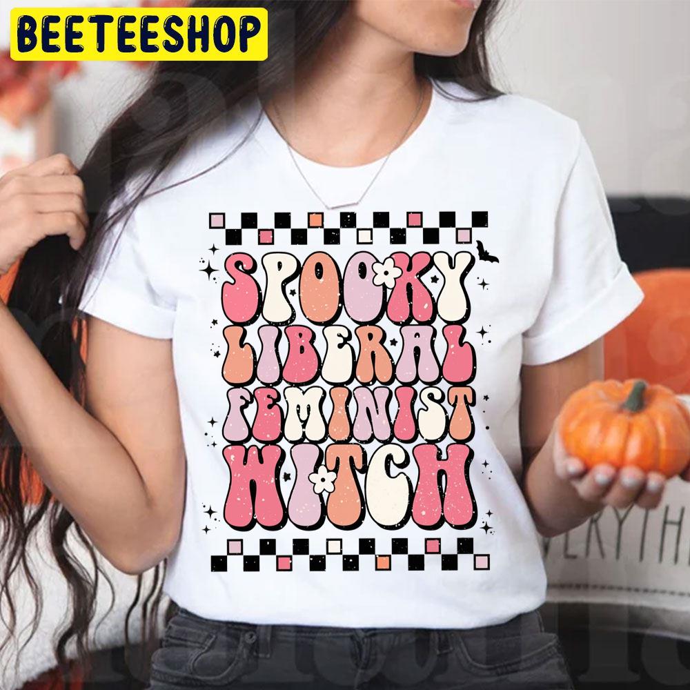 Spooky Liberal Feminist Witch Retro Halloween Trending Unisex T-Shirt