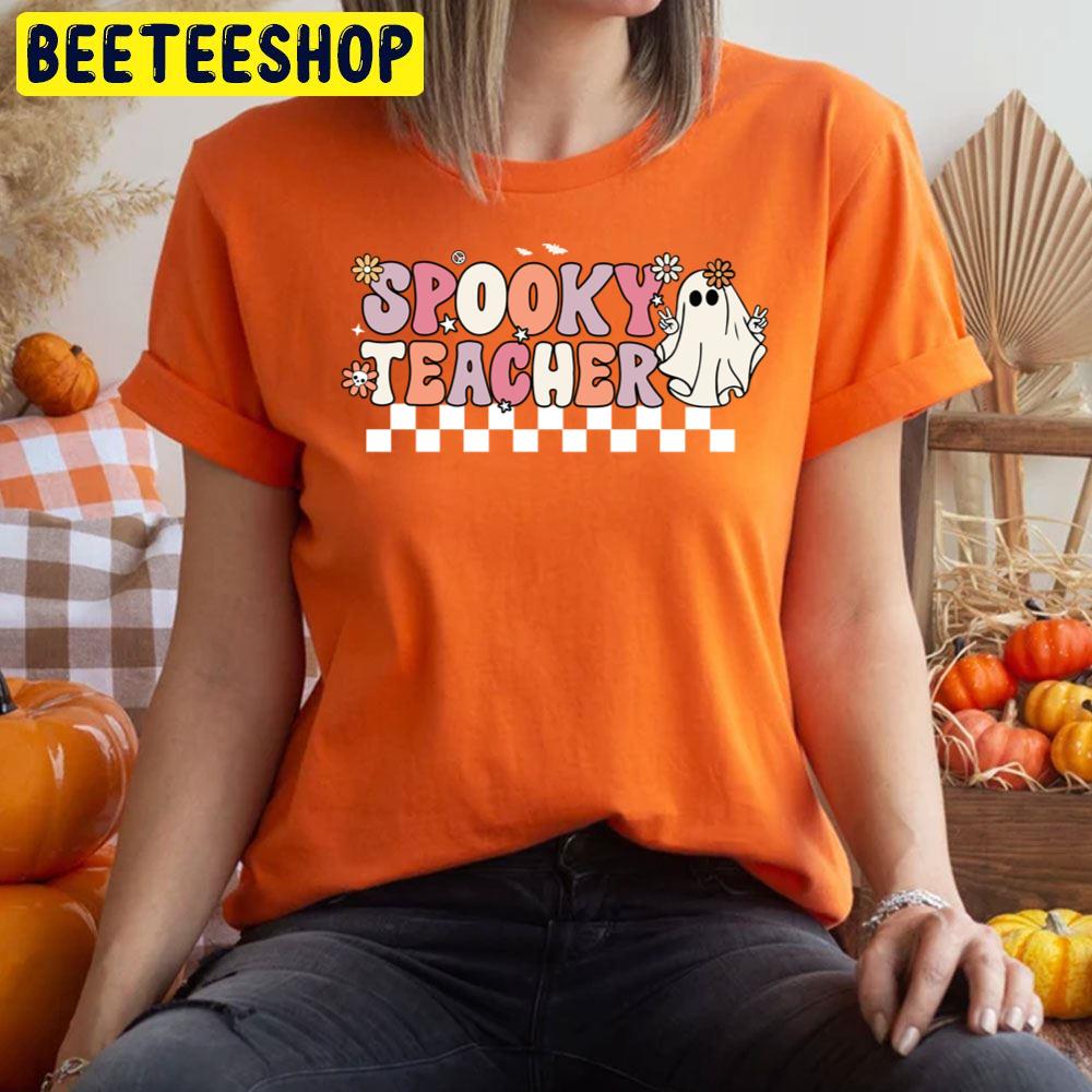 Spooky Teacher Halloween Design Trending Unisex T-Shirt