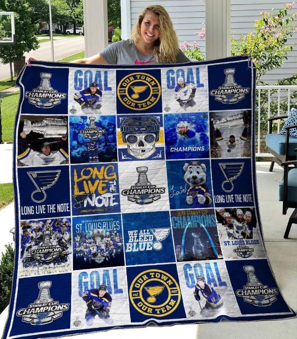 St. Louis Blues Ver2 Quilt Blanket