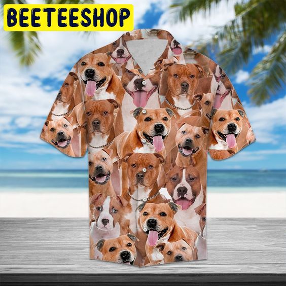 Staffordshire Terrier Hawaiian Shirt