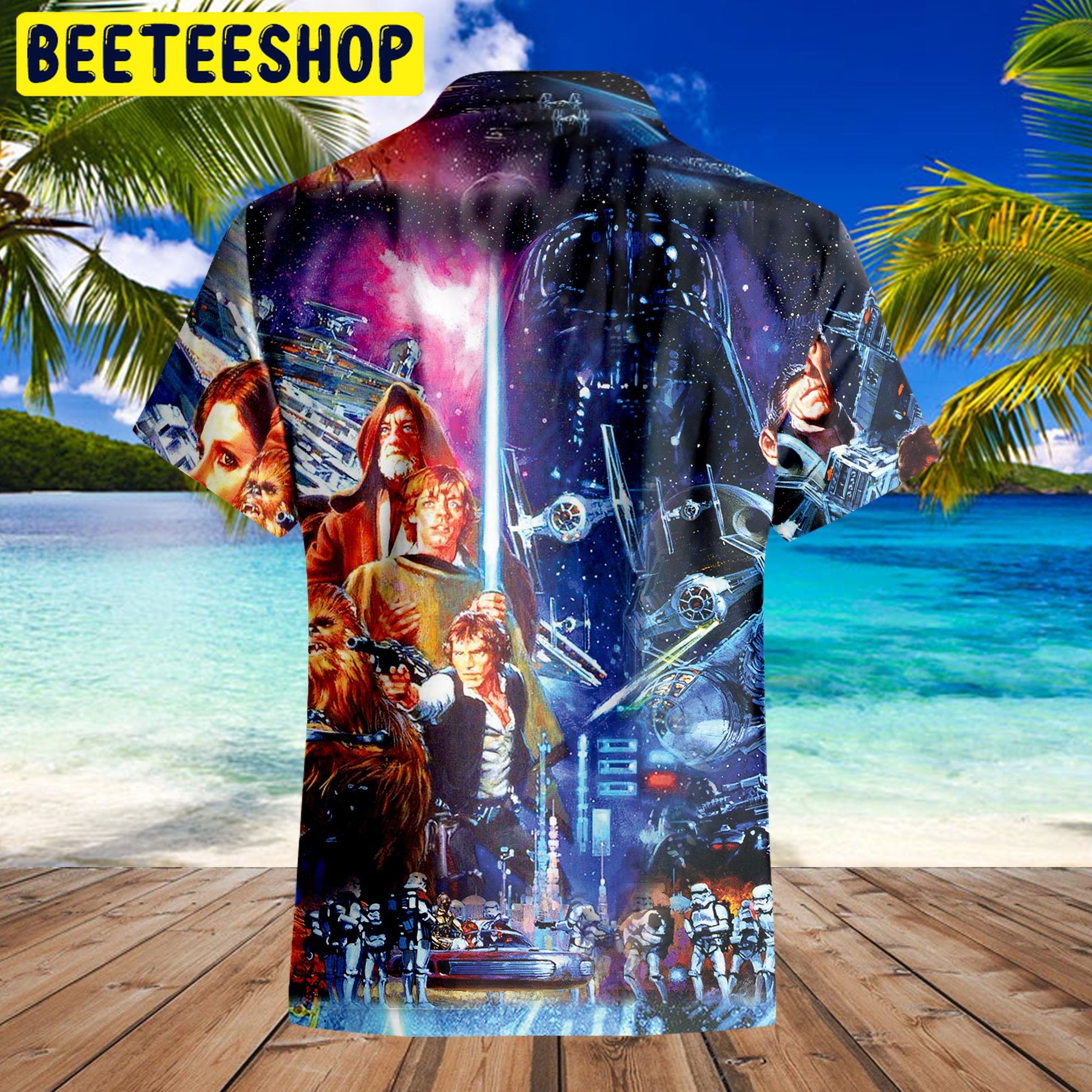 Space Ship Battle Star Wars Hawaiian Shirt - Beuteeshop