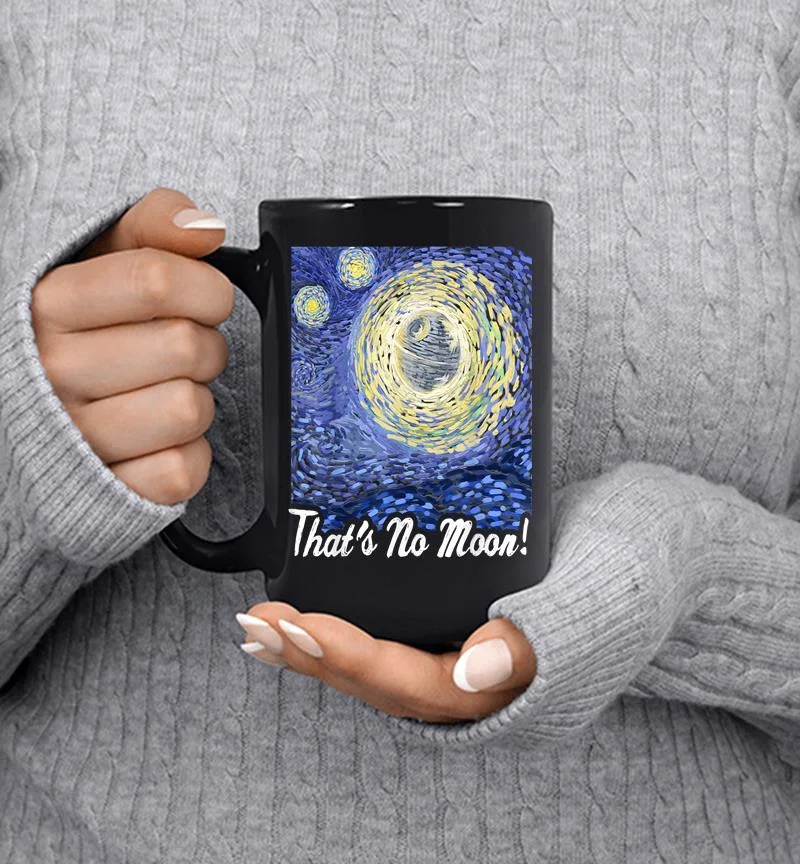 Star Wars Death Starry Night That 039s No Moon! Graphic Mug