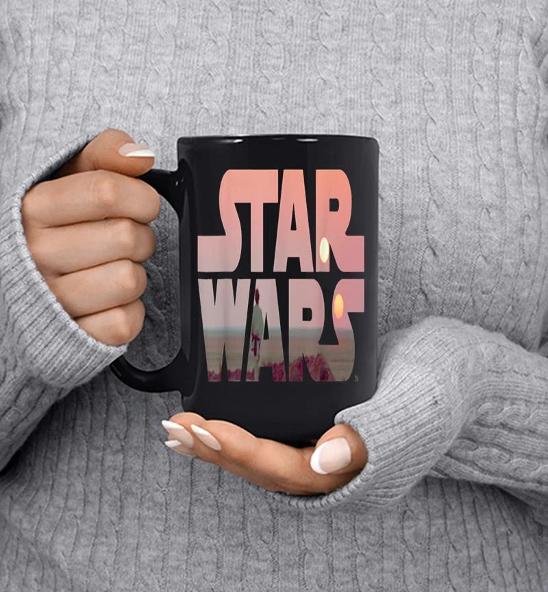 Star Wars Logo Luke Skywalker Tatooine Mug