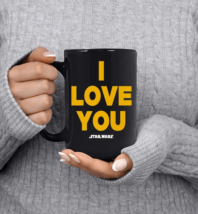 Star Wars Princess Leia I Love You Premium Graphic Mug