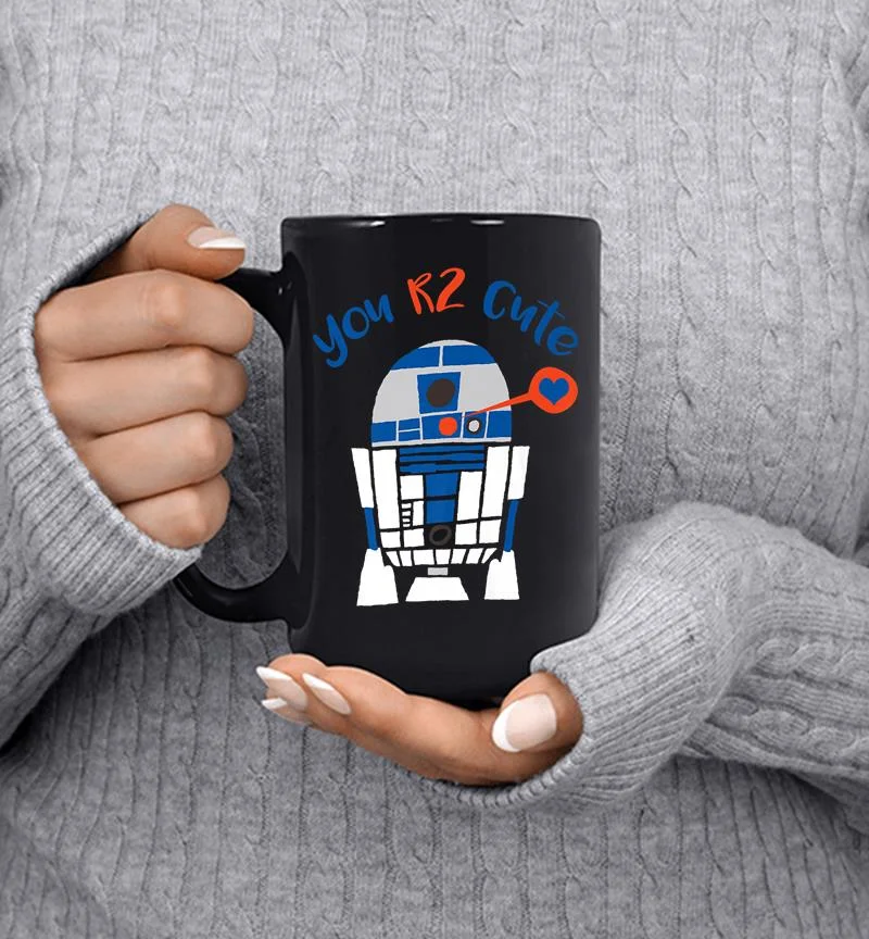 Star Wars R2-d2 Too Cute Valentine 039s Day Premium Mug