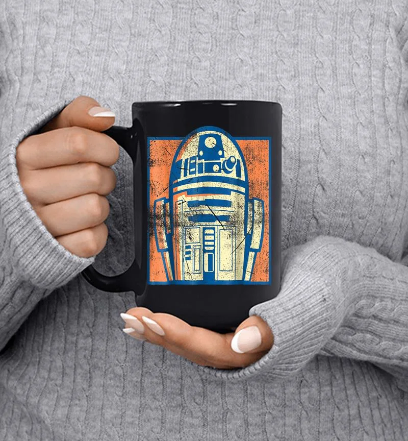 Star Wars R2-d2 Vintage Distressed Retro Cartoon Mug