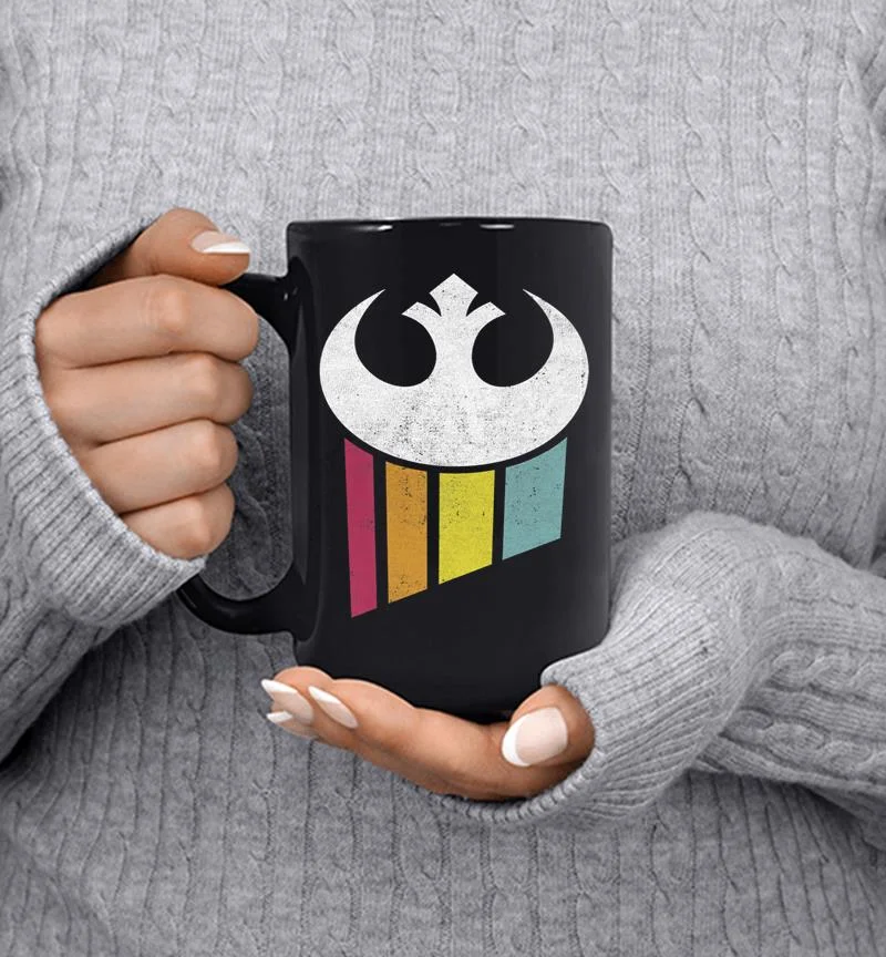 Star Wars Rebel Rainbow Logo Premium Mug