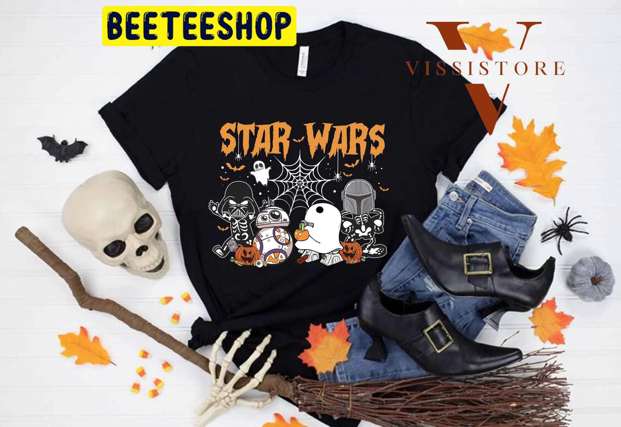 Star Wars Skeleton Halloween Trending Unisex Shirt