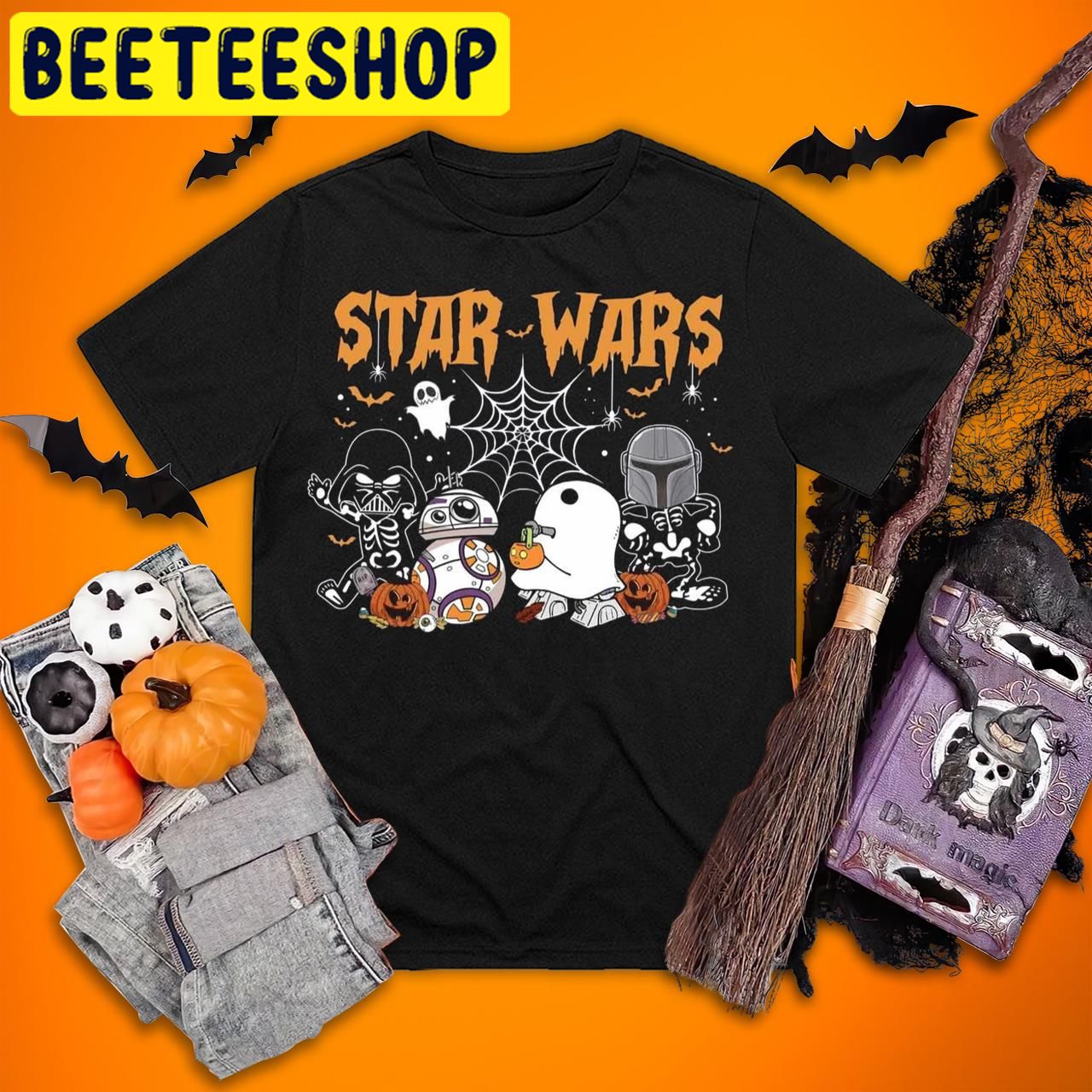 Star Wars Skeleton Halloween Trending Unisex T-Shirt