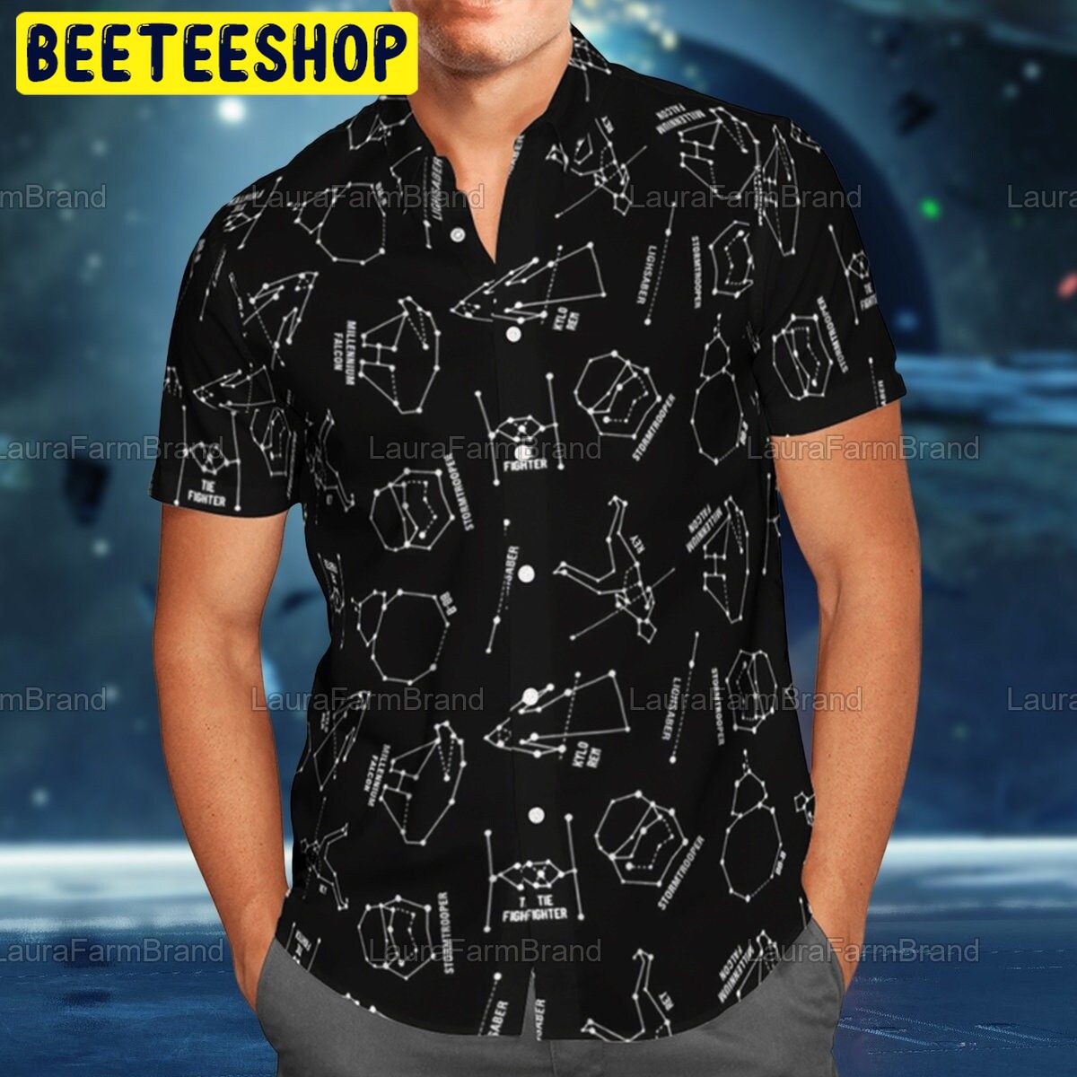 Star Wars Space Ship Battle Star Trending Hawaiian Shirt