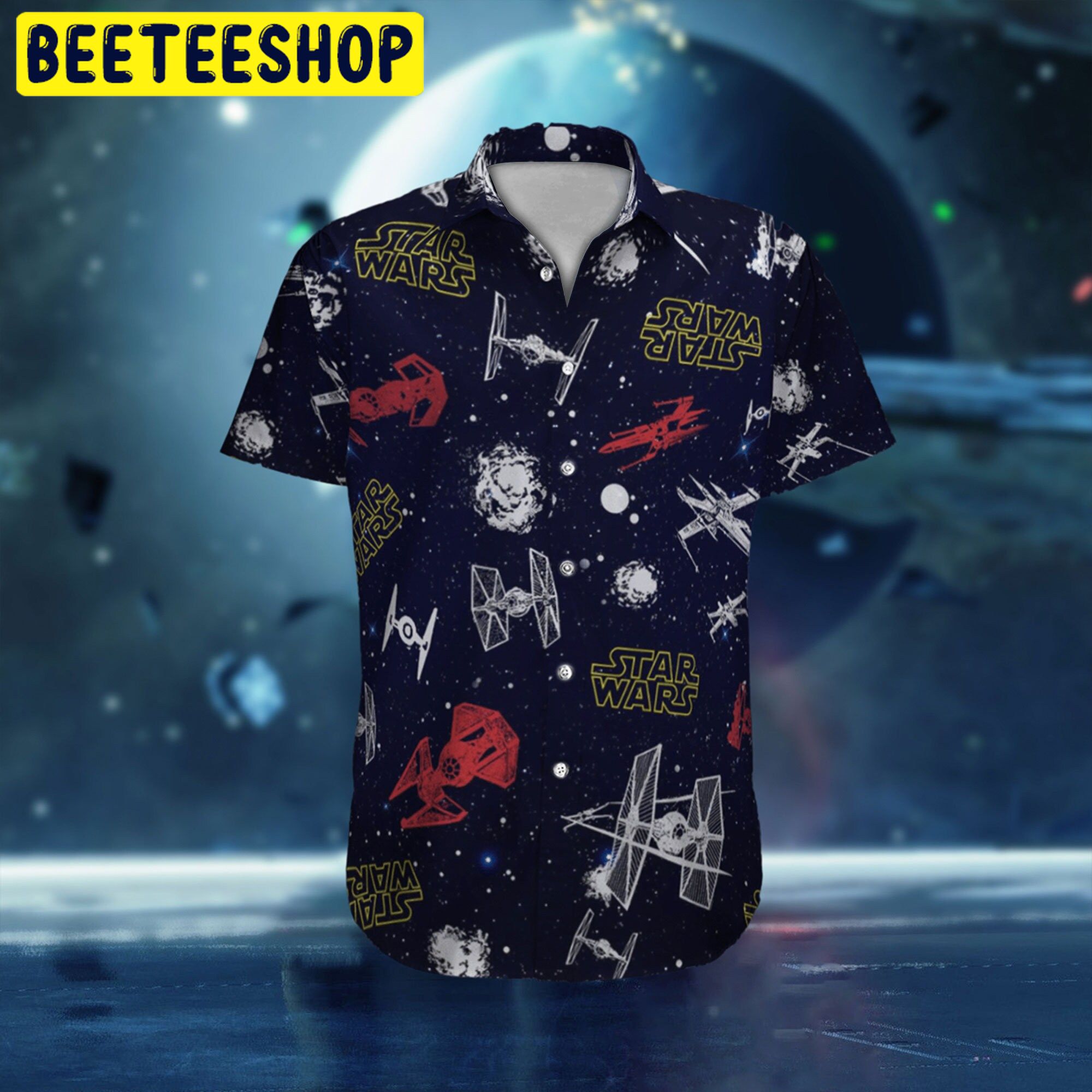 Star Wars Space Ship Battle Trending Hawaiian Shirt