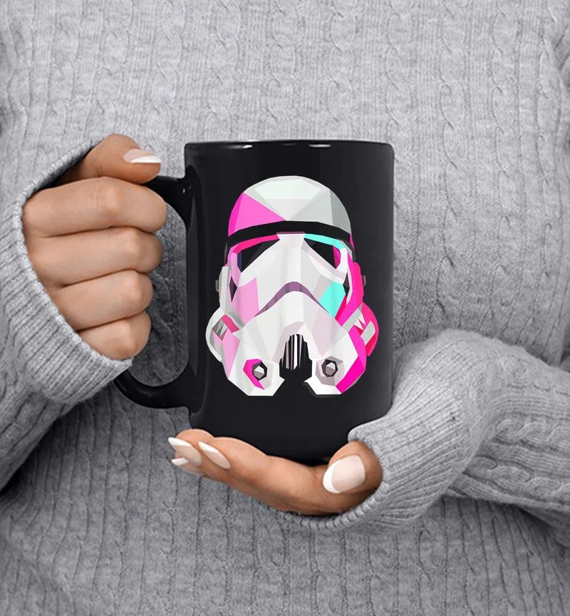 Star Wars Stormtrooper Geometricprism Helmet Graphic Mug