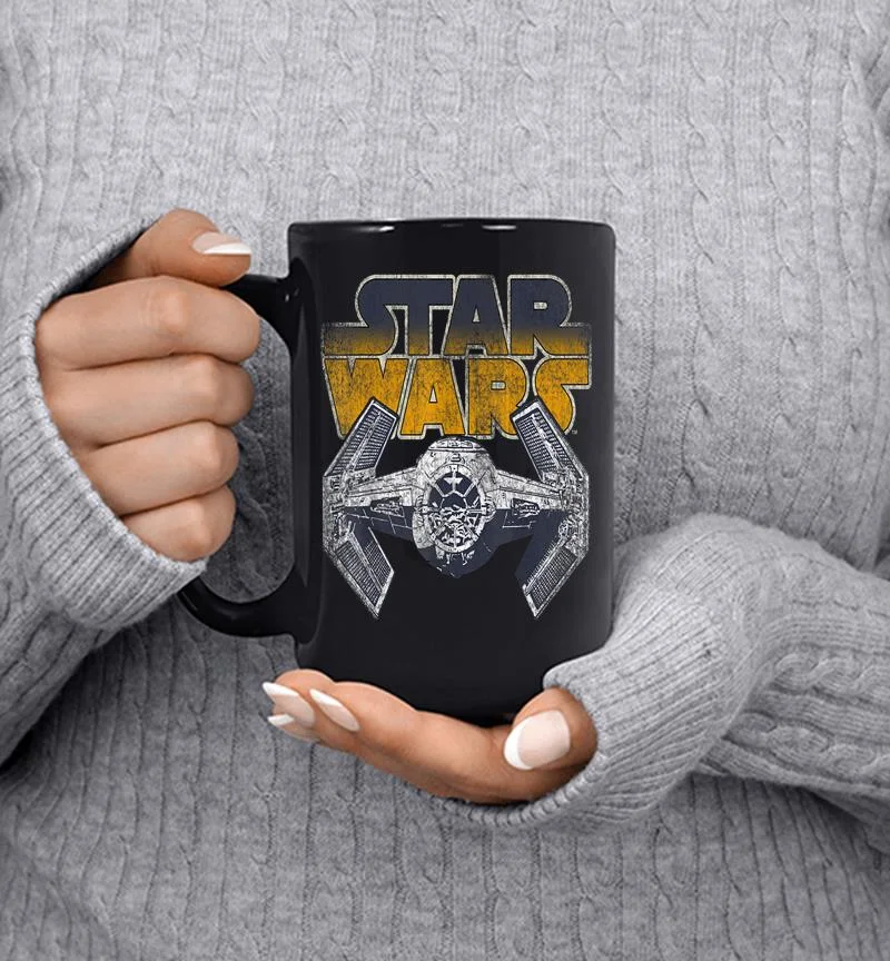 Star Wars Super Retro Tie Fighter Classic Logo Mug