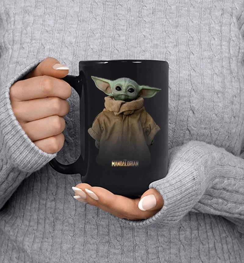 Star Wars The Mandalorian Logo The Child Simple Portrait Mug