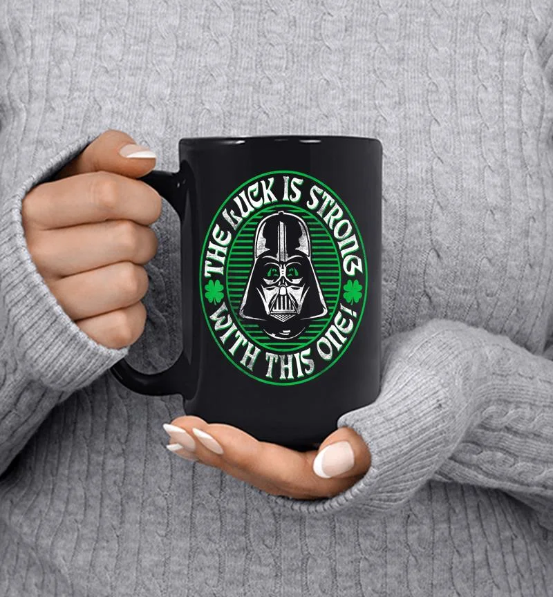 Star Wars Vader Luck Is Strong Saint Patrick Graphic Mug