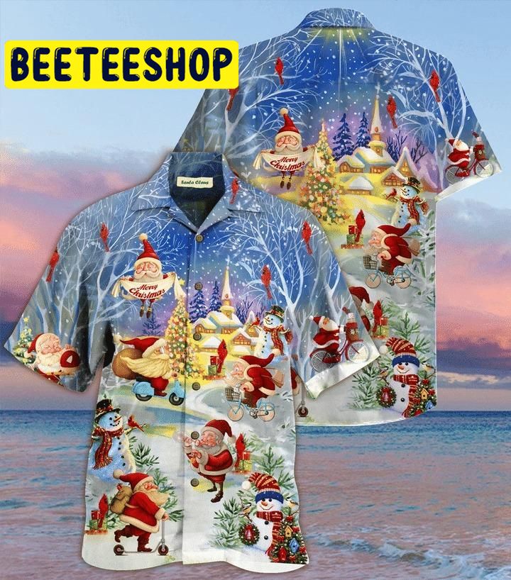 Stay Cool Santa Claus Hawaiian Shirt