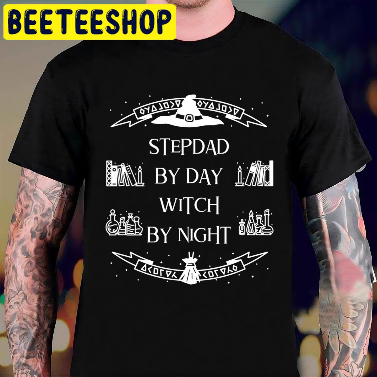 Stepdad By Day Witch By Night Stepdad Halloween Trending Unisex T-Shirt