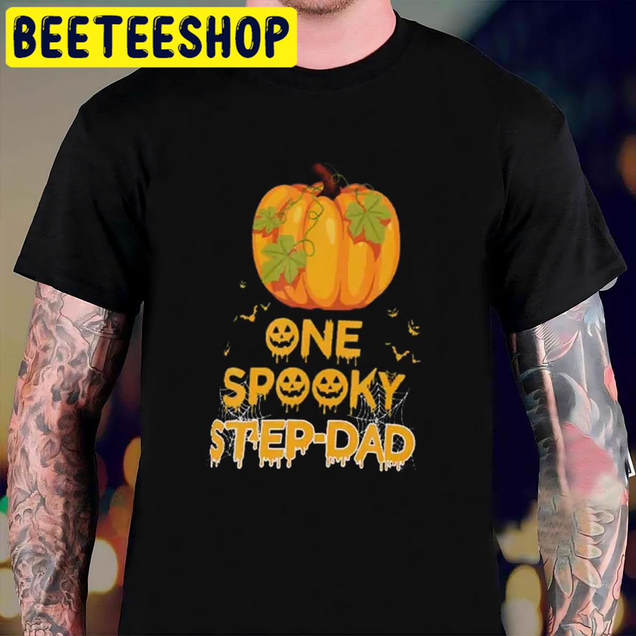 Stepdad One Spooky And Pumkin Halloween Trending Unisex T-Shirt