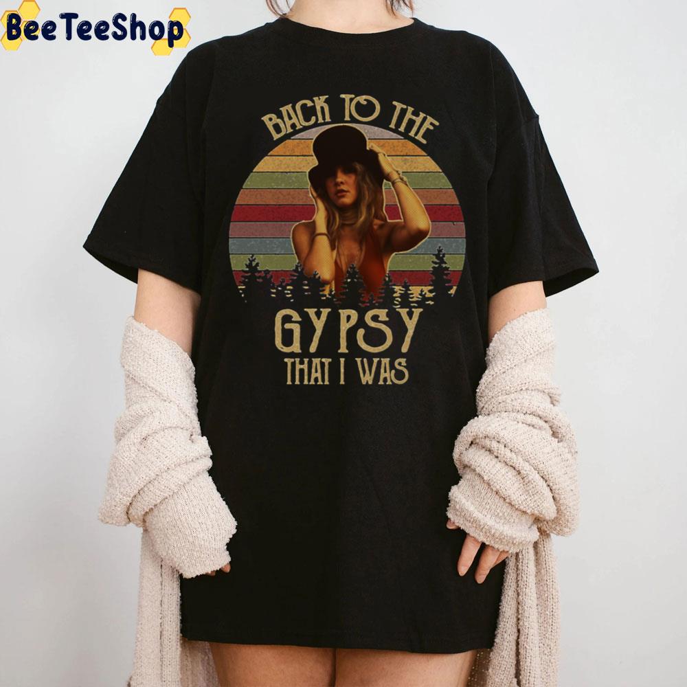 Stevie Nicks Back To The Gypsy That I Was Vintage Retro Sunset Trending Unisex T-Shirt