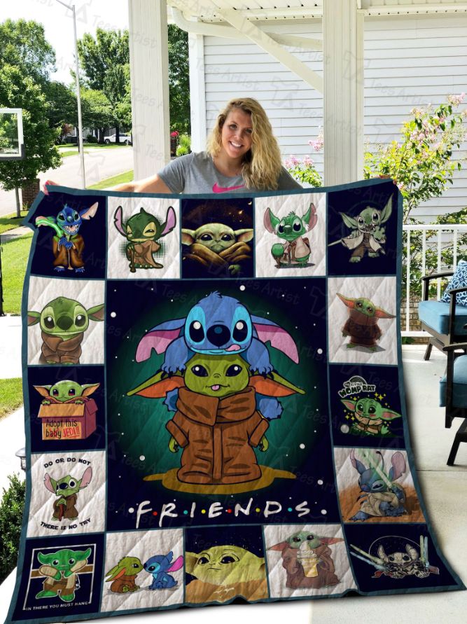 Stitch And Yoda Quilt Blanket