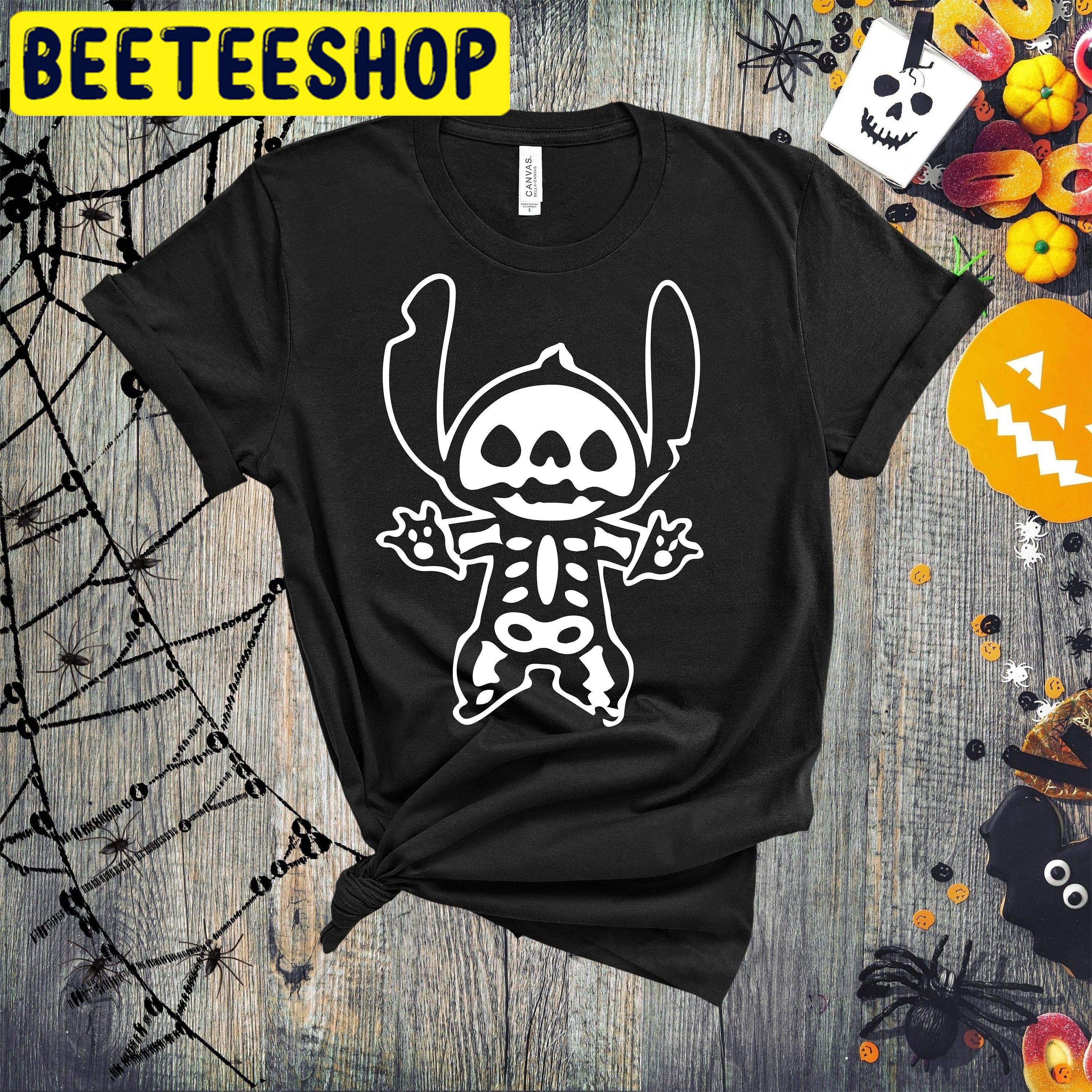 Stitch Halloween Skeleton HalloweenTrending Unisex Shirt