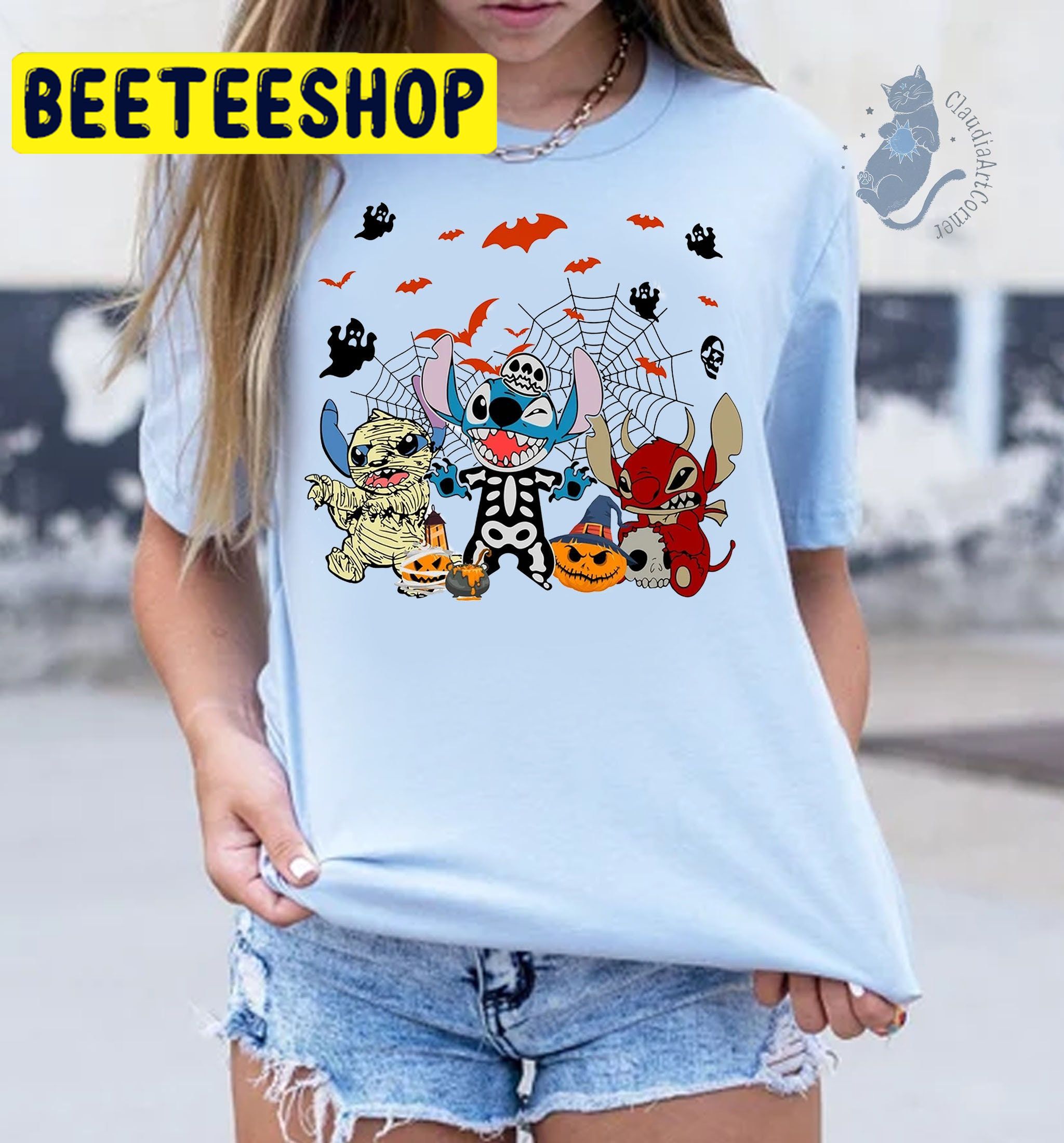 Stitch Halloween Trick Or Treat HalloweenTrending Unisex Shirt