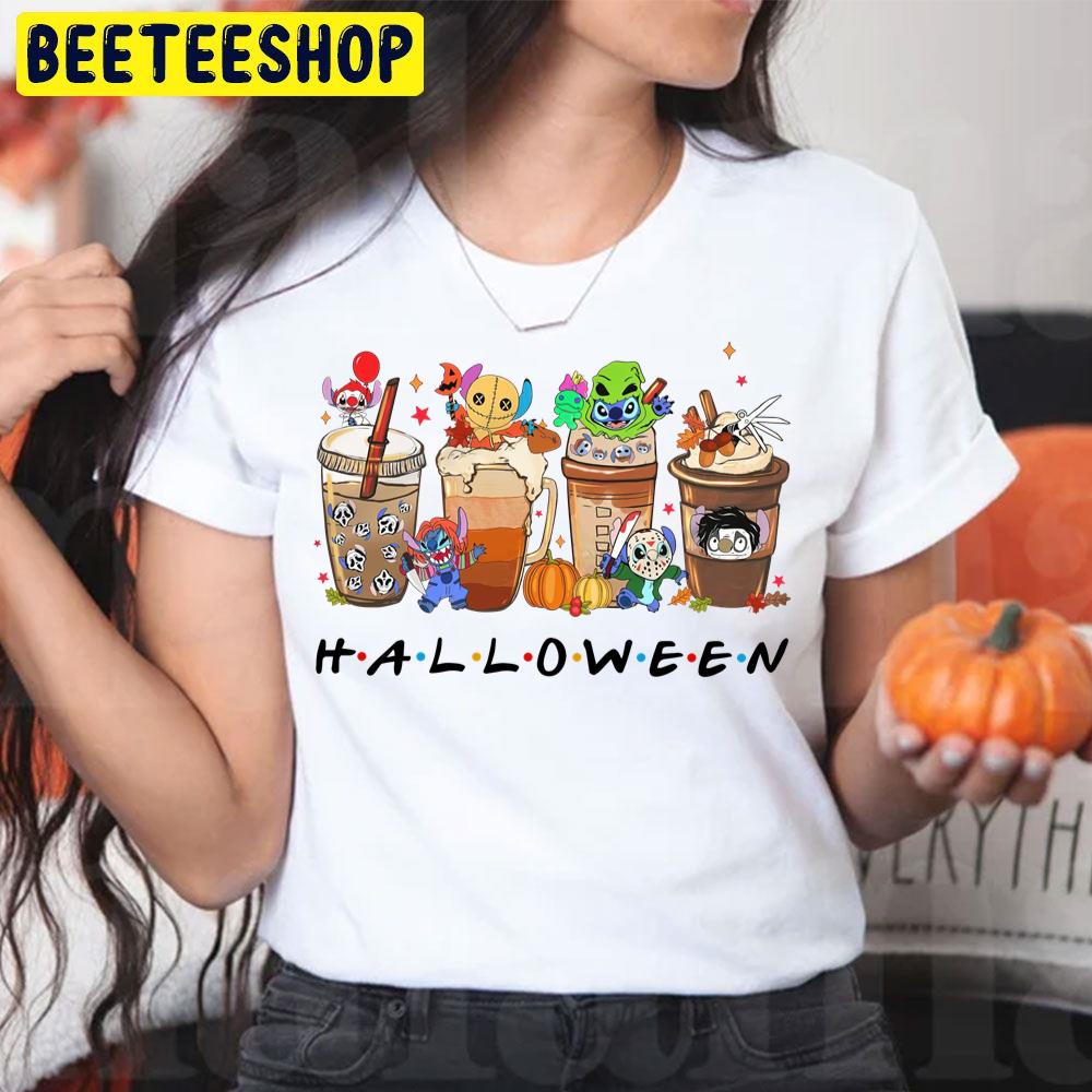 Stitch Horror Killer Fall Coffee Cup Halloween Trending Unisex T-Shirt