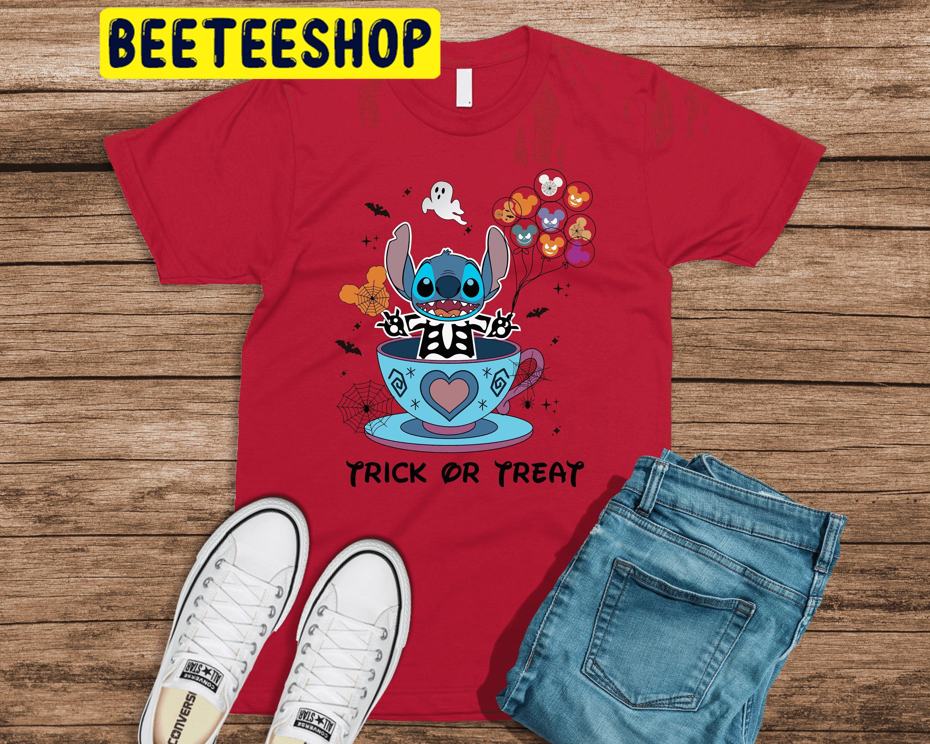 Stitch Lilo And Friends HalloweenTrending Unisex Shirt