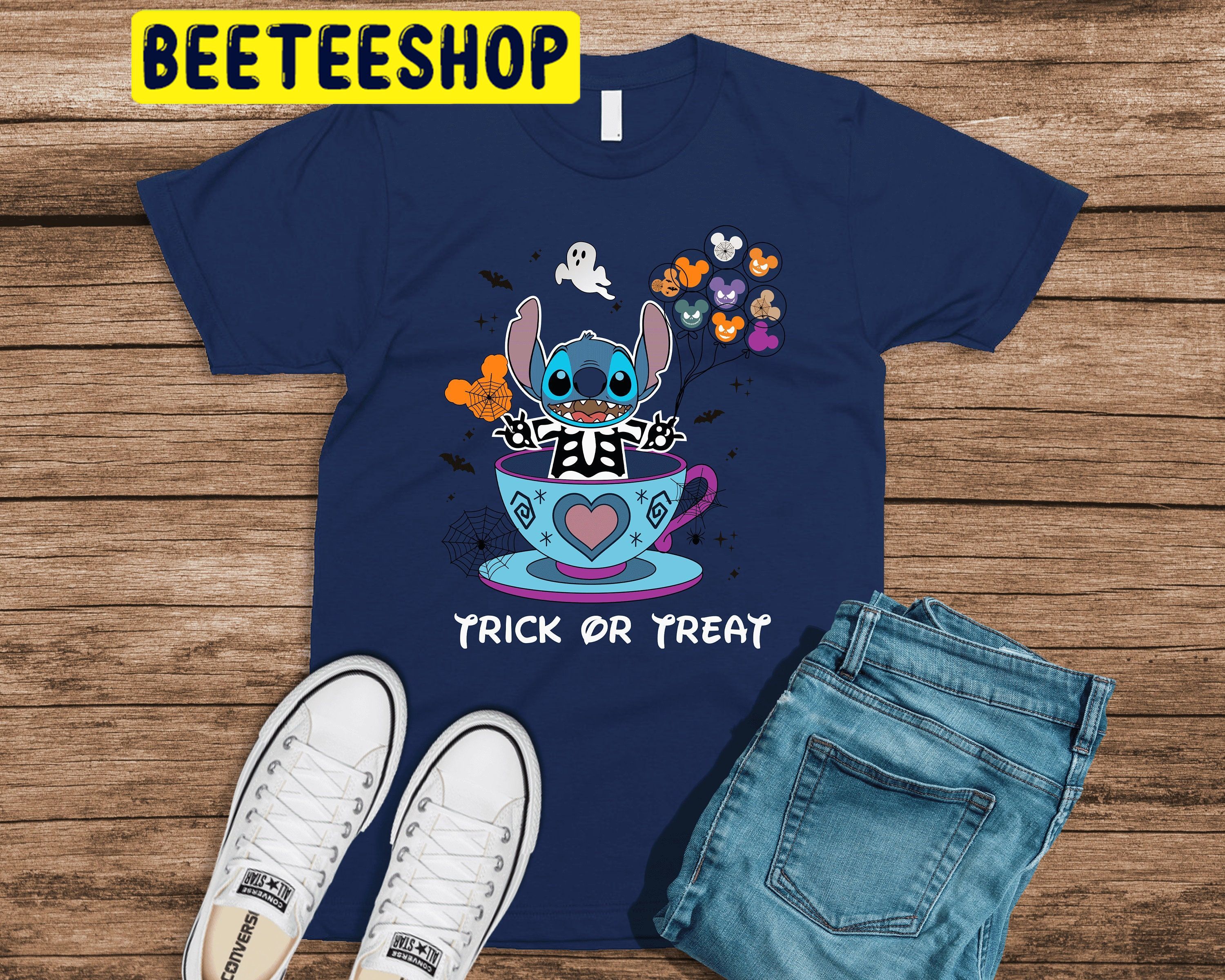 Stitch Lilo And Friends HalloweenTrending Unisex Shirt