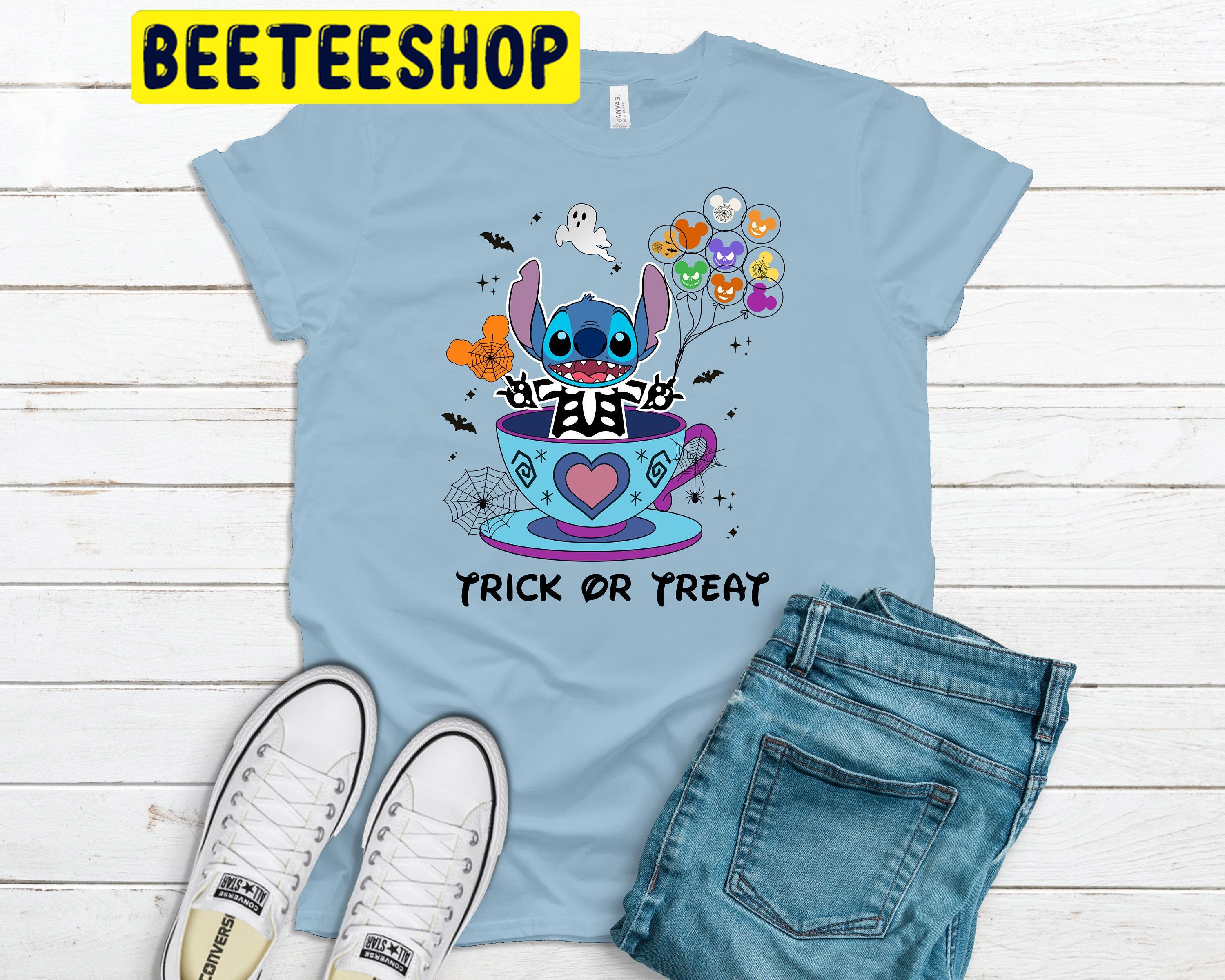 Stitch Lilo And Friends HalloweenTrending Unisex Shirt