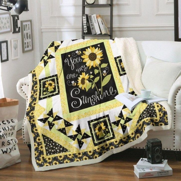 Sunflower You Are My Sunshine Comfy Sofa Throw Blanket