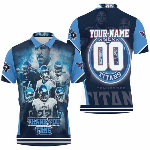 Super Bowl 2021 Afc South Champions Tennessee Titans Personalized 3D All Over Print Polo Shirt