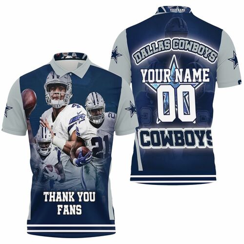 Super Bowl 2021 Dallas Cowboy Nfc East Champions Thank You Fans Personalized 3D All Over Print Polo Shirt