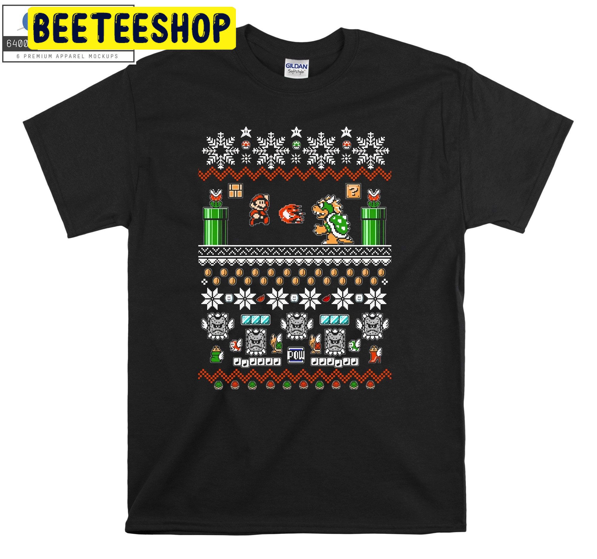 Super Mario And Bowser Game Play Trending Unisex Shirt