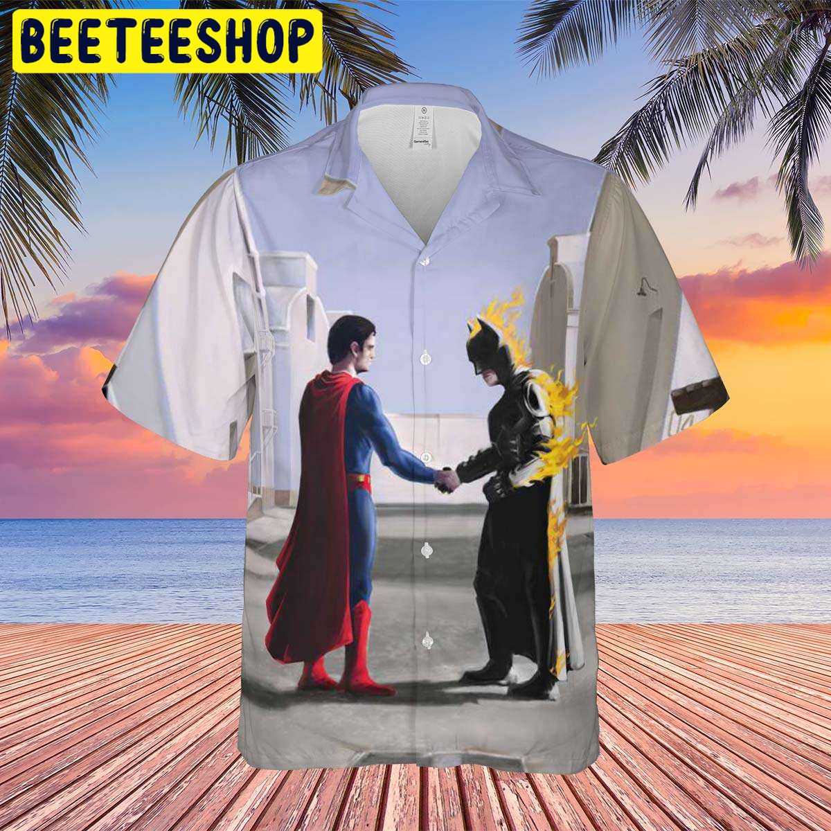 Superman vs batman Wish You Were Here Hawaiian Shirt