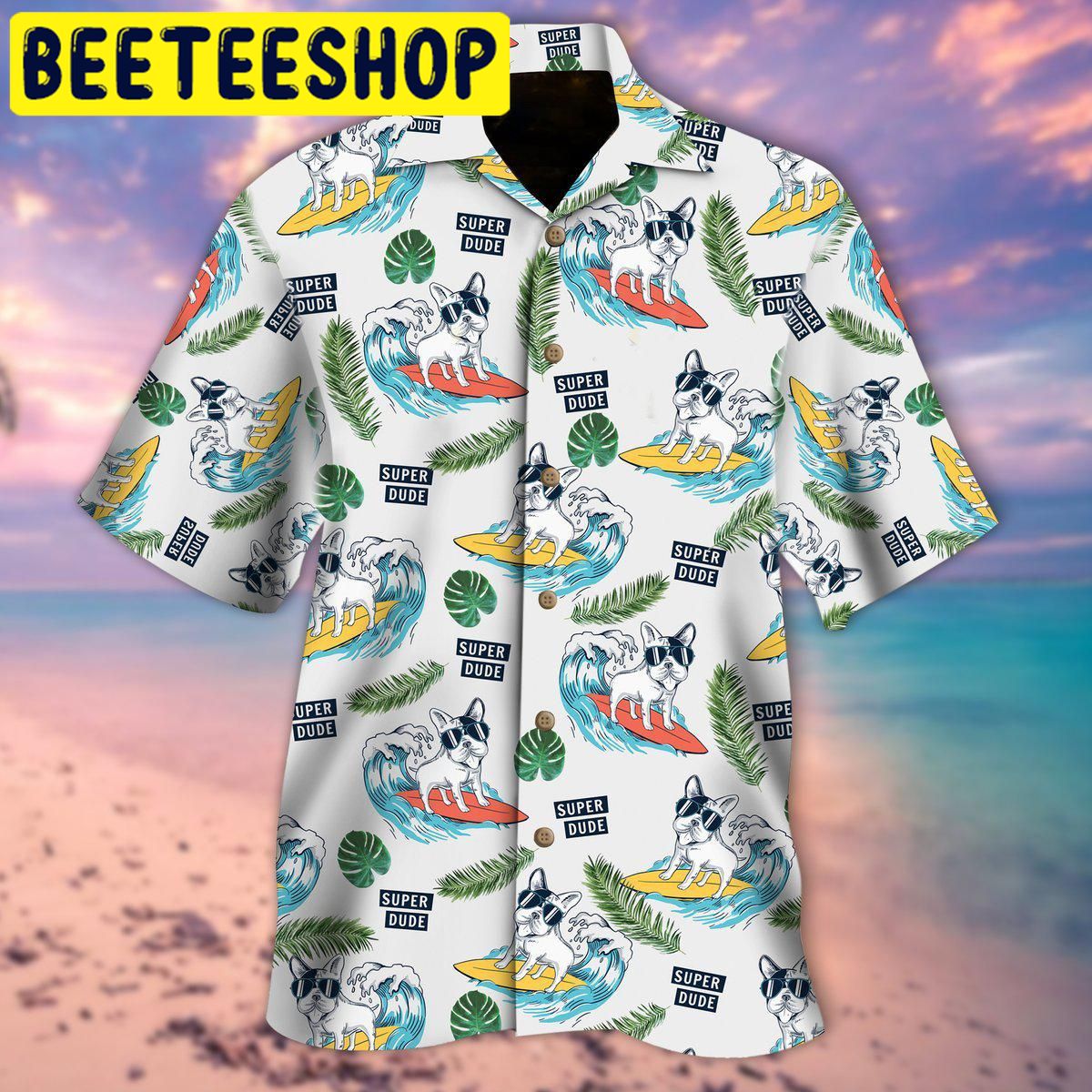 Surfing Dog Hawaiian Shirt