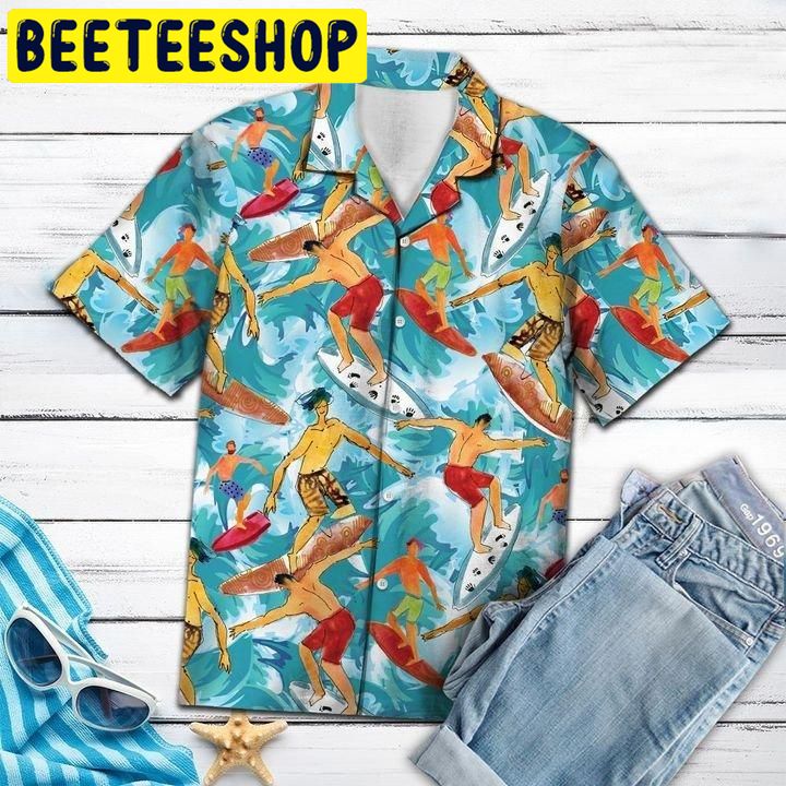 Surfing Hawaiian Shirt 2359