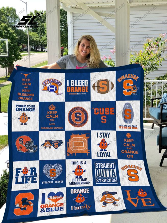 Syracuse Orange Quilt Blanket