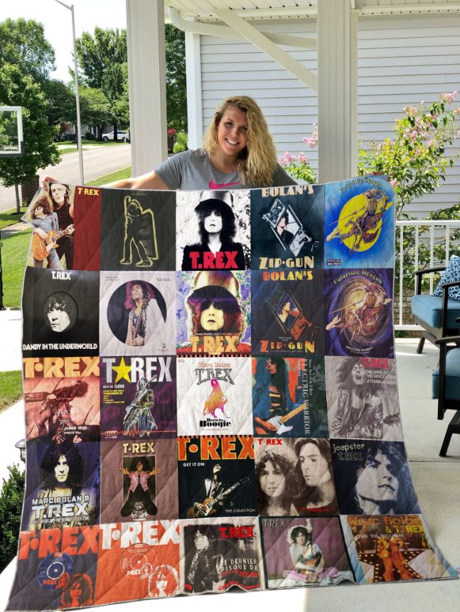 T. Rex Band Quilt Blanket