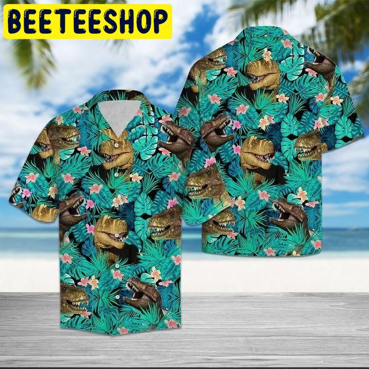 T- rex Tropical Hawaiian Shirt