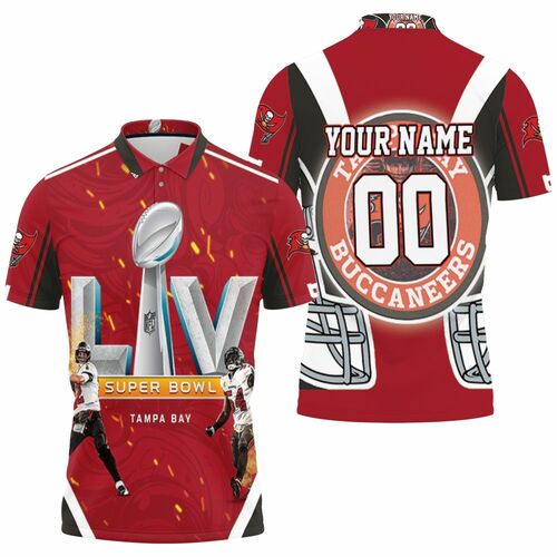 Tampa Bay Buccaneers 2021 Super Bowl Champions Personalized 3D All Over Print Polo Shirt