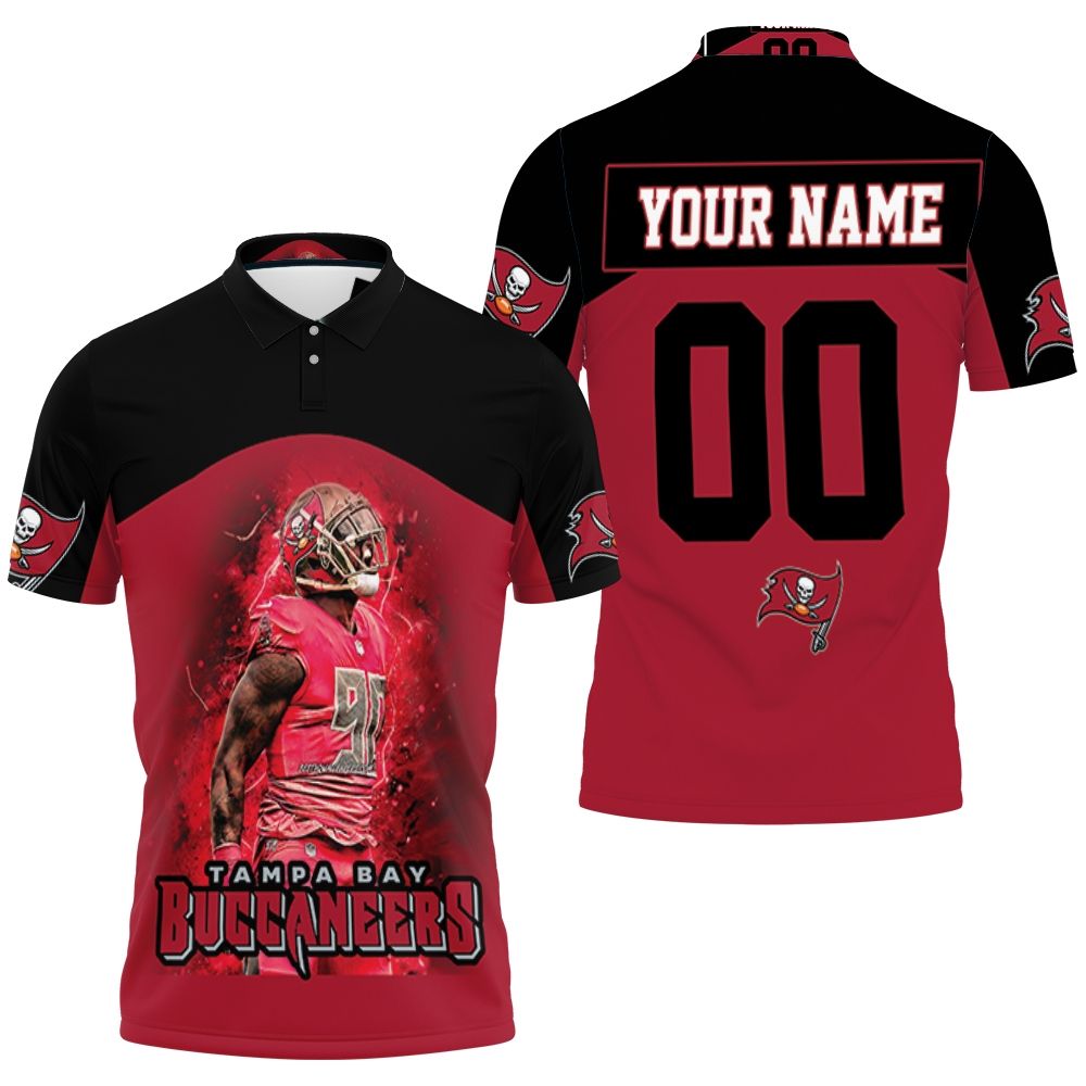 Tampa Bay Buccaneers Frank Picas 90 Legend 3d Printed Personalized 3D All Over Print Polo Shirt