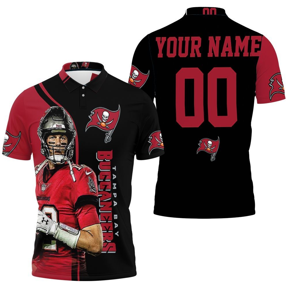 Tampa Bay Buccaneers Tom Brady Posture Legend For Fans Personalized 3D All Over Print Polo Shirt